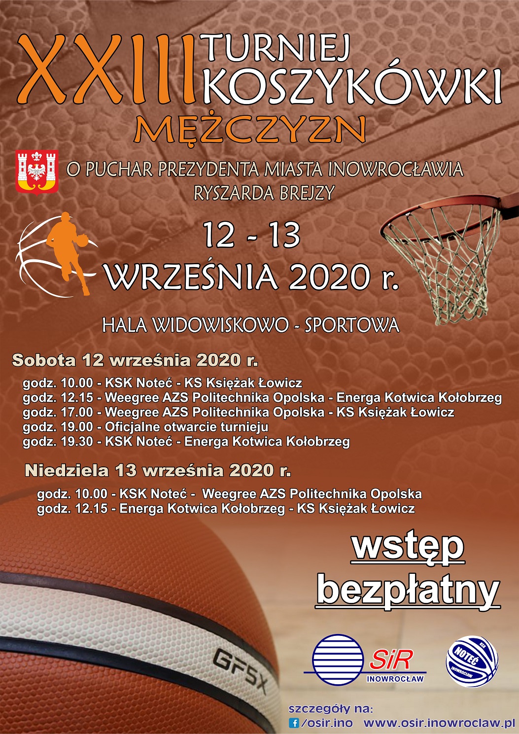 plakat XXIII turniej Koszykówki v2