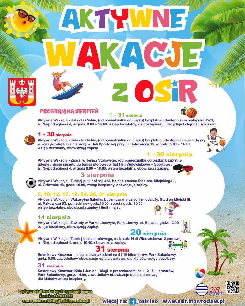 plakat wakacje z OSiR 2024 V2 sierpień 800 x 1000