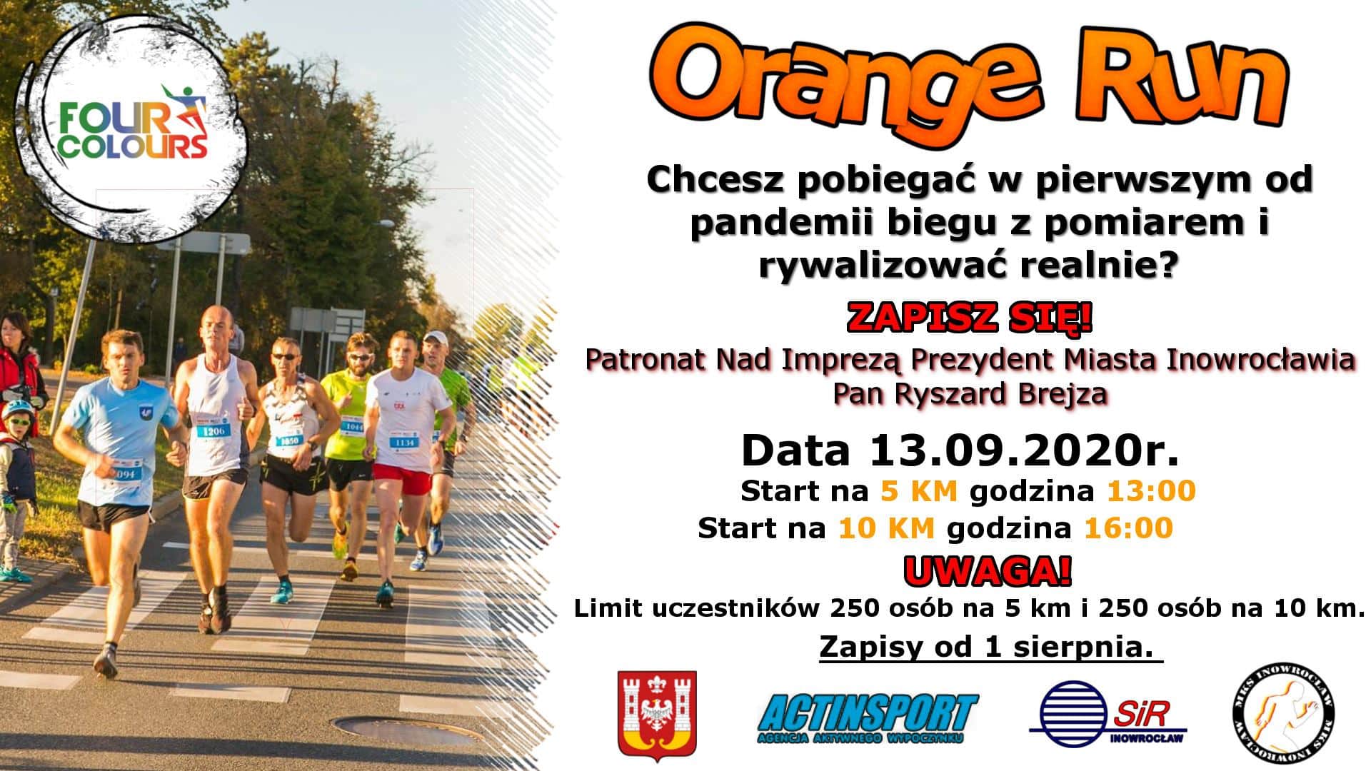 Plakat V Bieg Orange