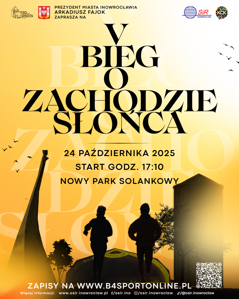 Bieg o Zachodzie Słońca 800 x 1000 px